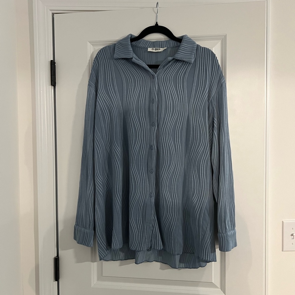 Elegant Blue Women's Top
